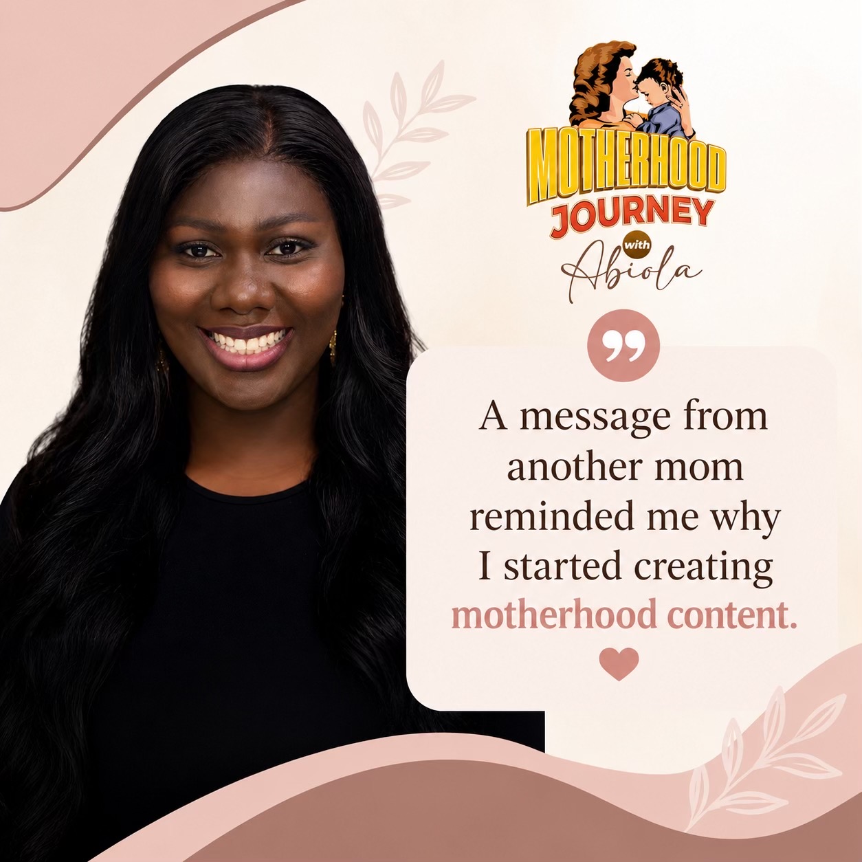 @Motherhood Journey with Abiola