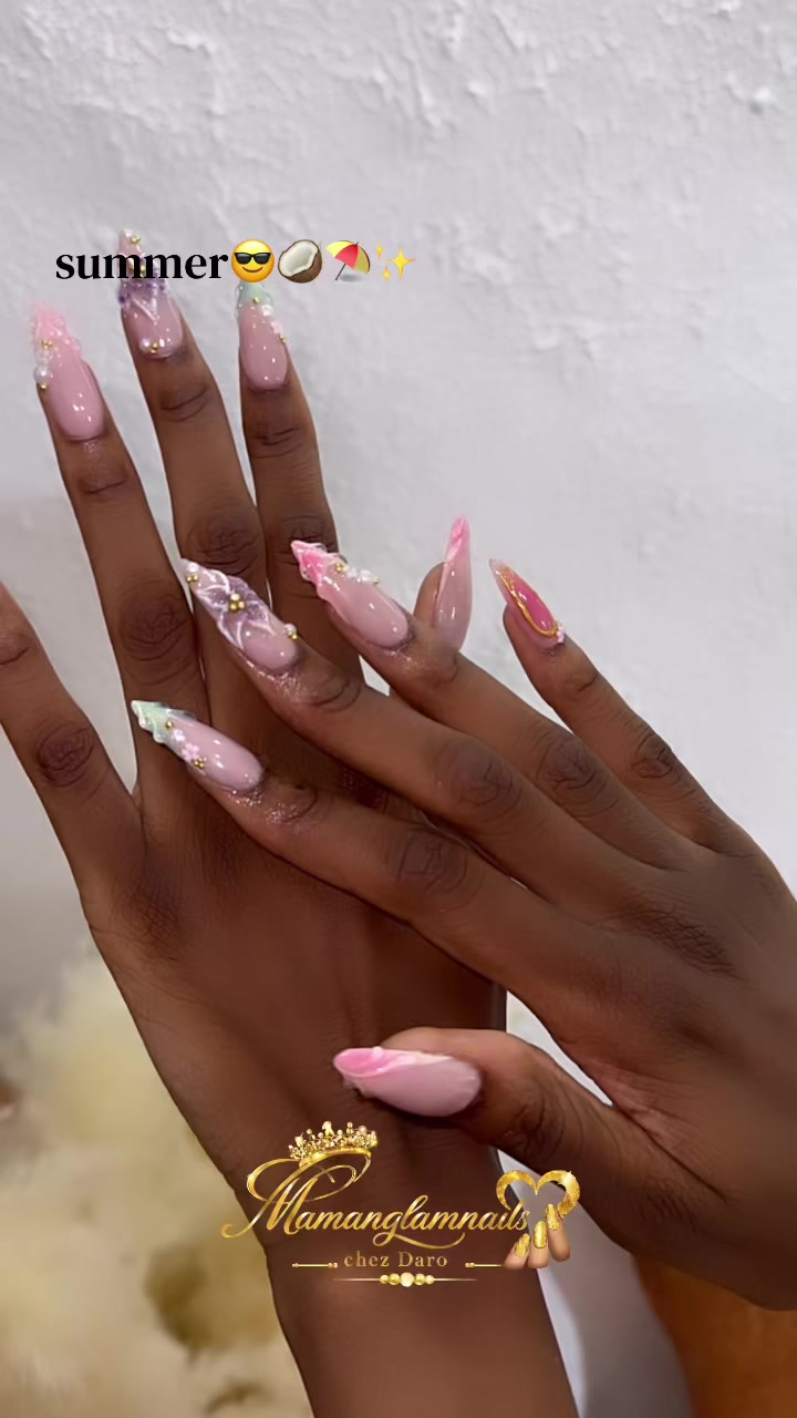 @Maman glam nails🥥🫧