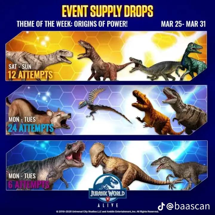 @Jurassic world alive