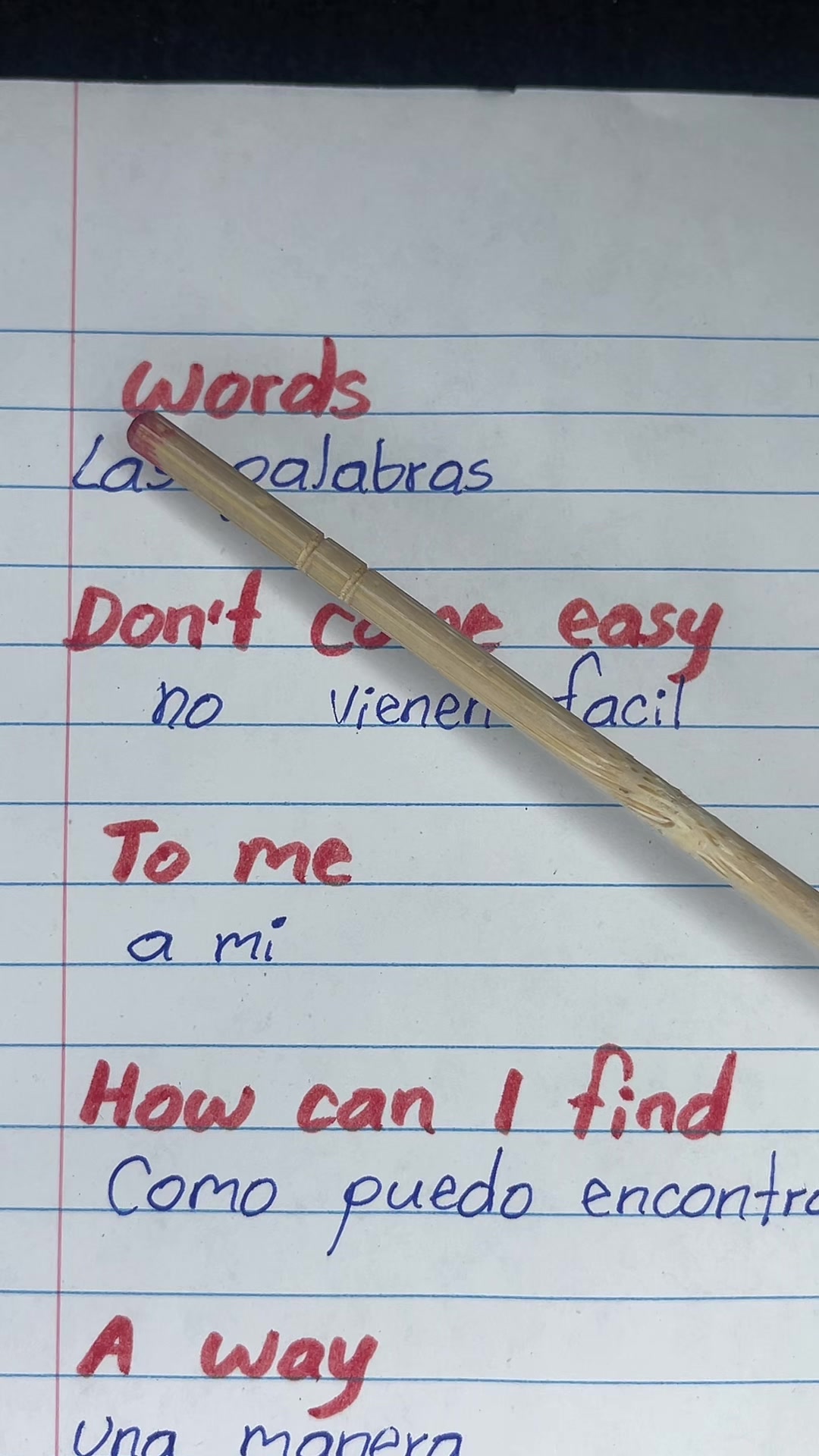 @ingles/espa&ntilde;ol