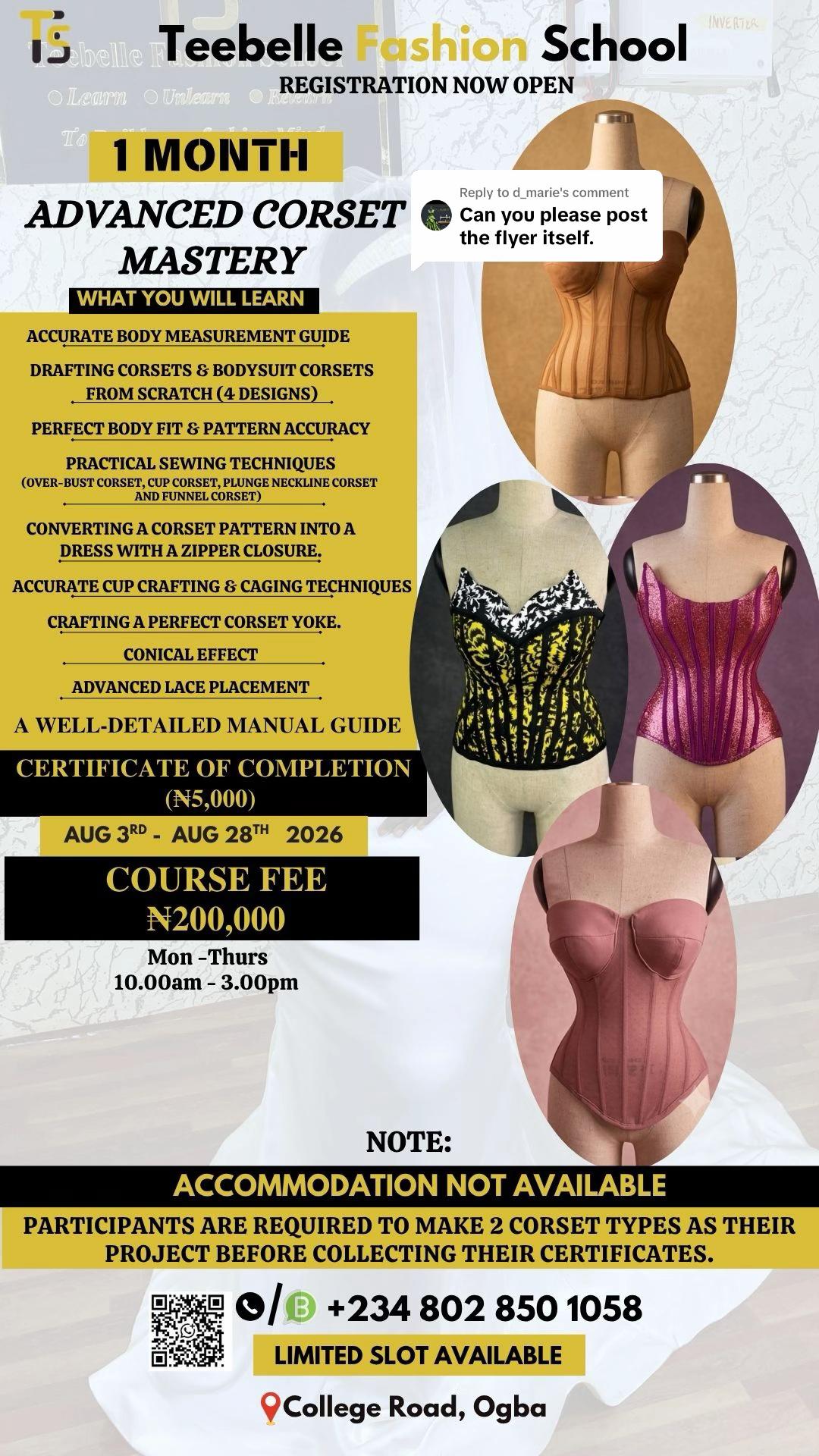 @Teebelle Fashion School