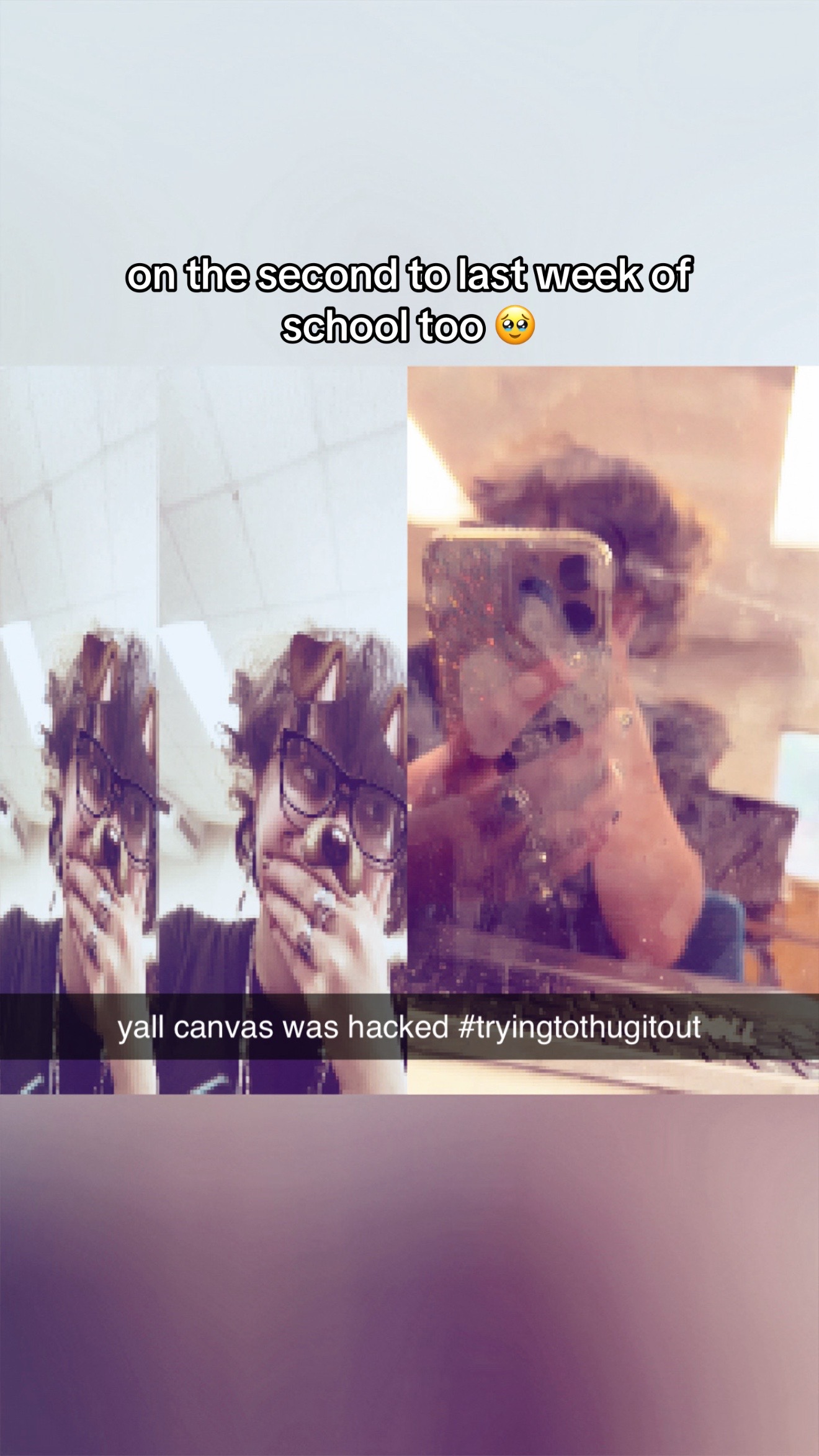 @i blew up the bathroom earlier