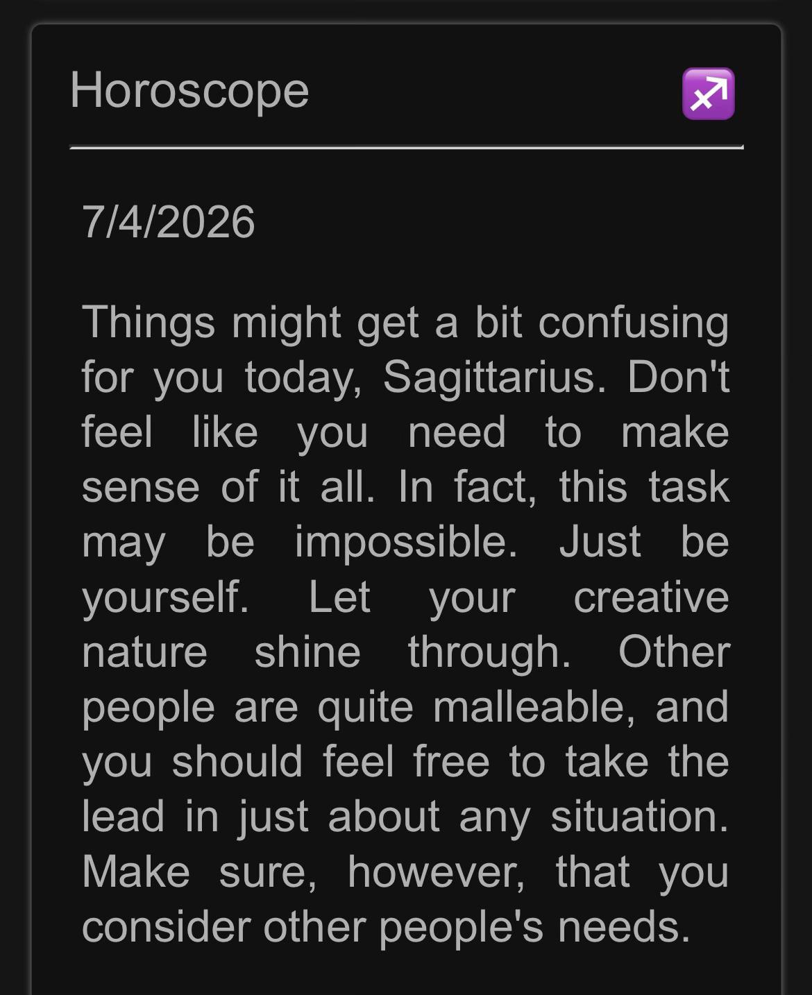 @Sagittarius