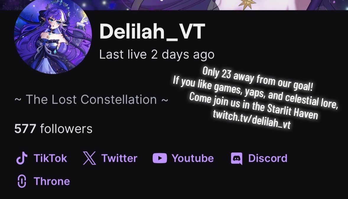 @Delilah 🌙✨ Celestial Vtuber