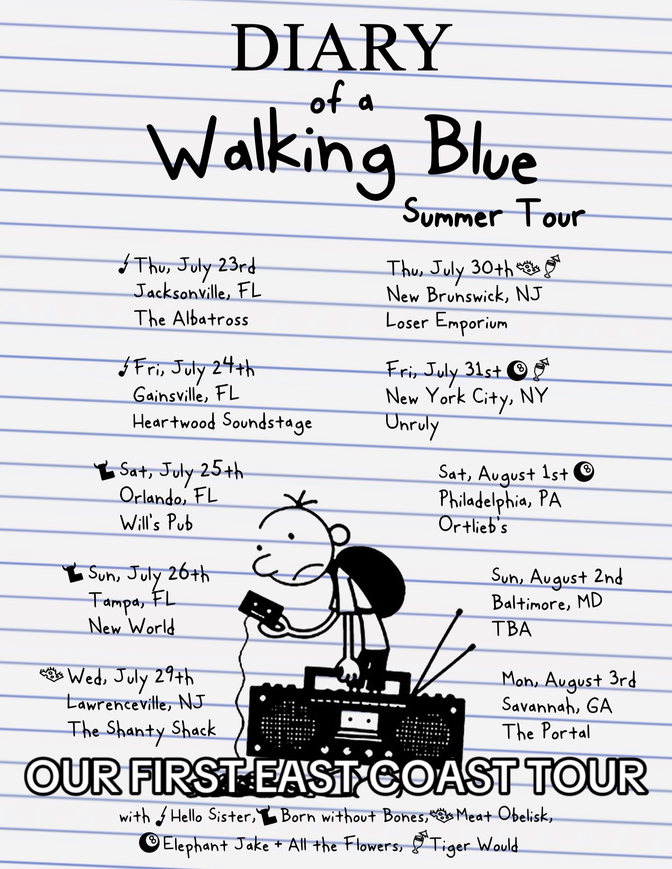 @walking blue💐
