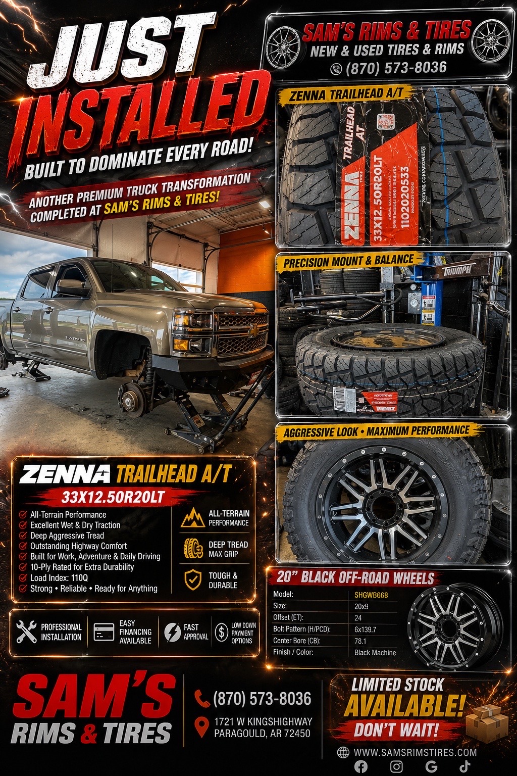 @Sam&rsquo;s rims & tires