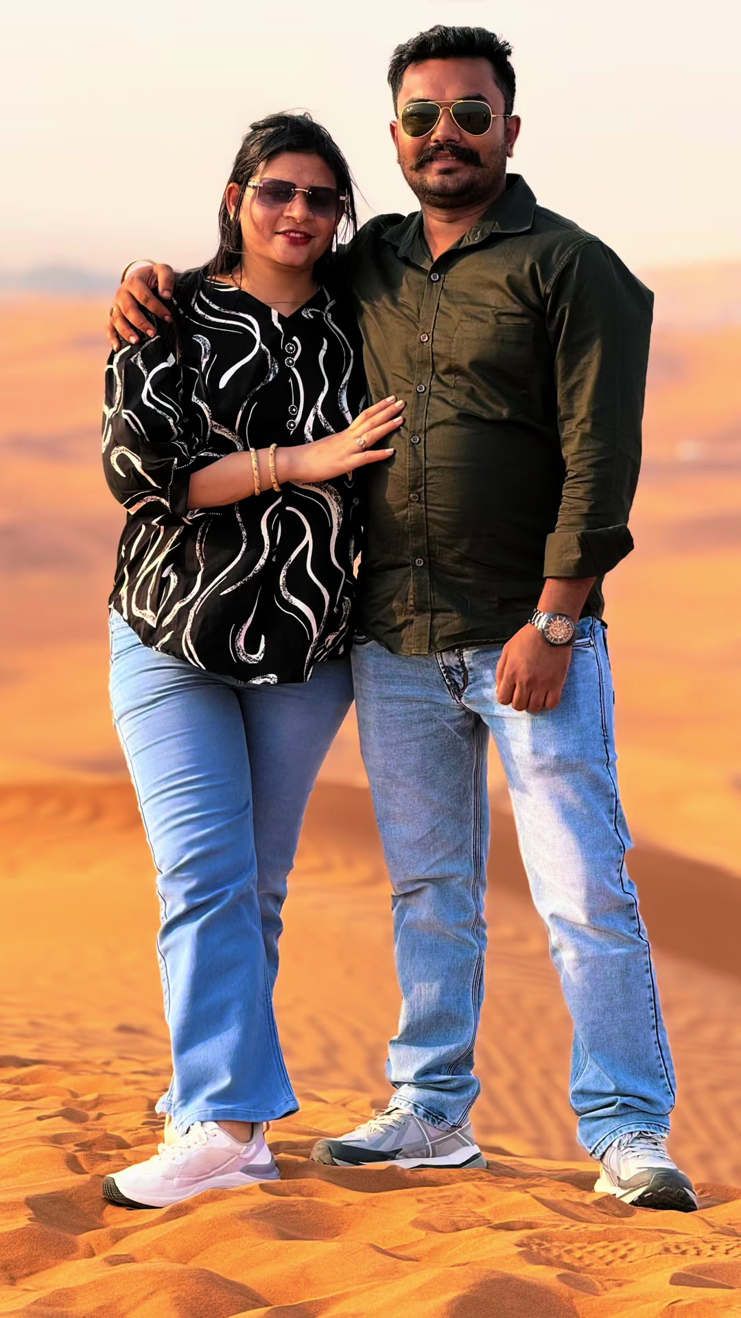 @Golden sand desert safari