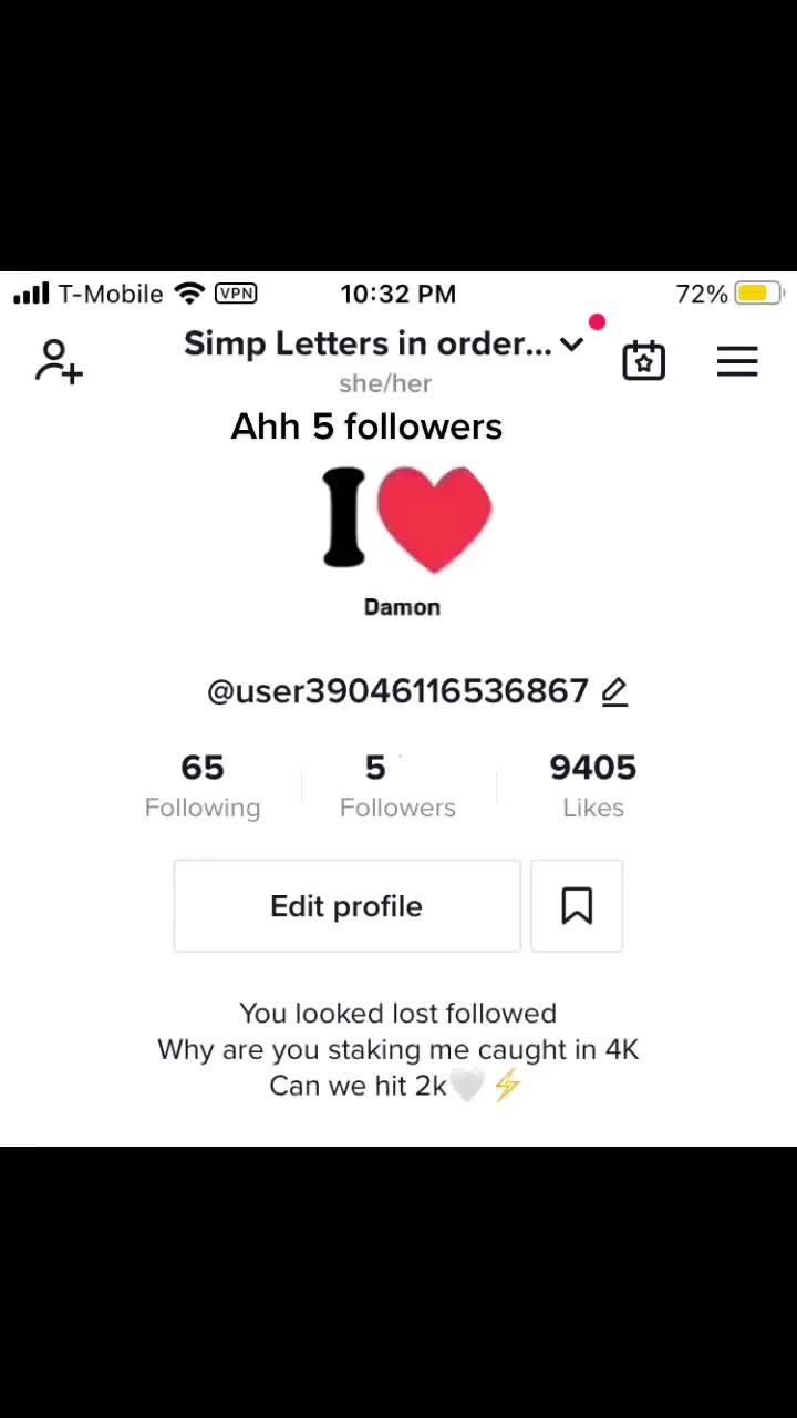 @Simp Letters in order TVD 4♾