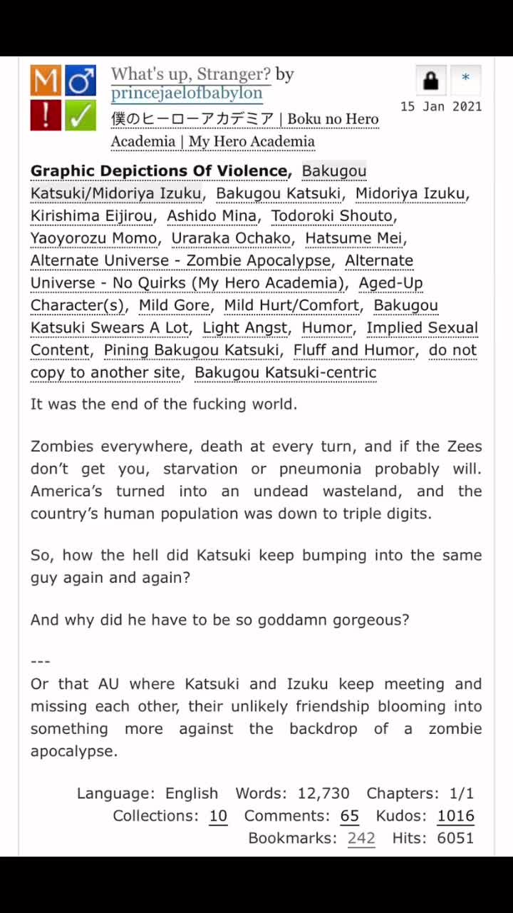 @Mha fan fic recommendations