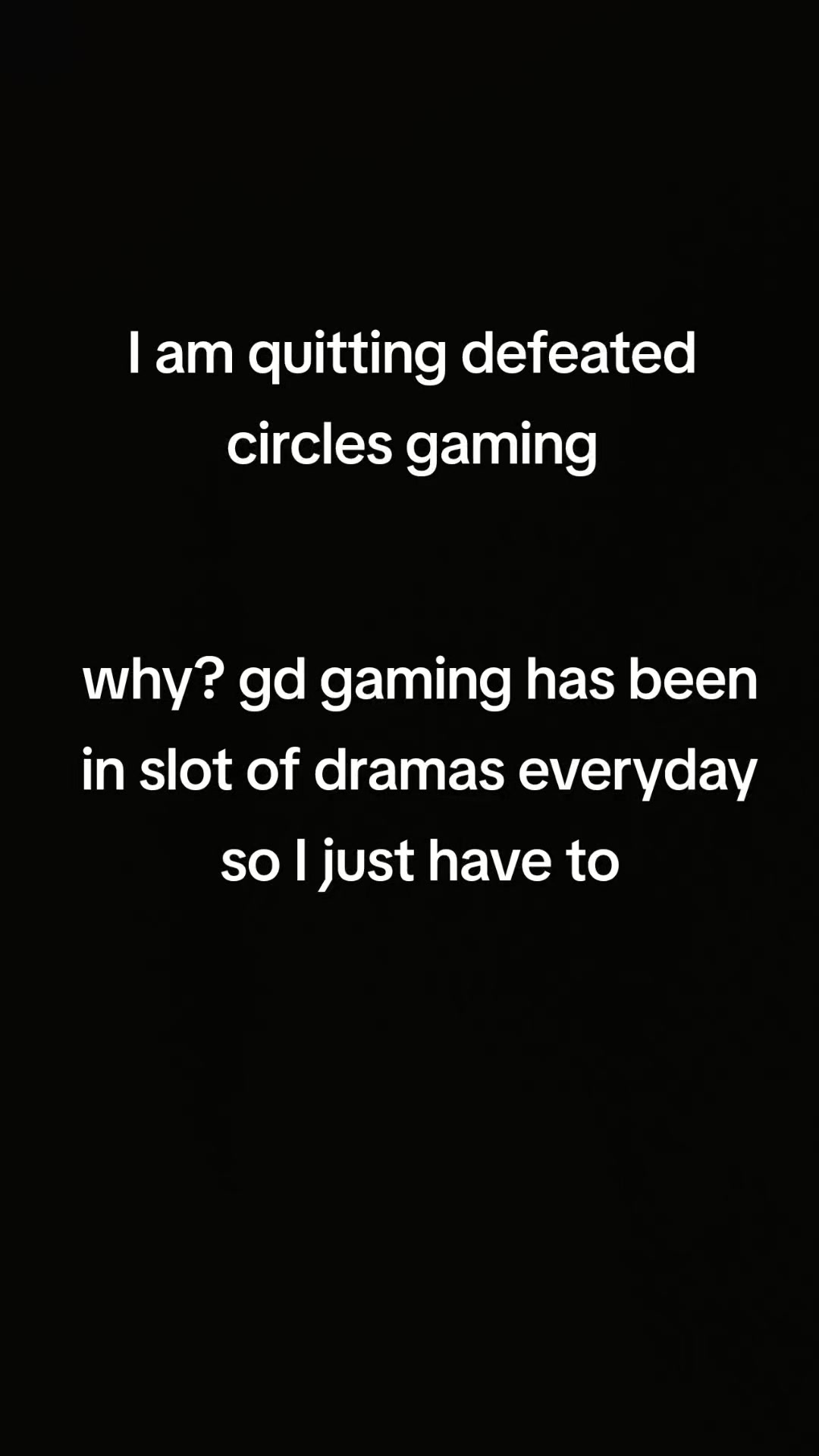 @Defeated Circles Gamed