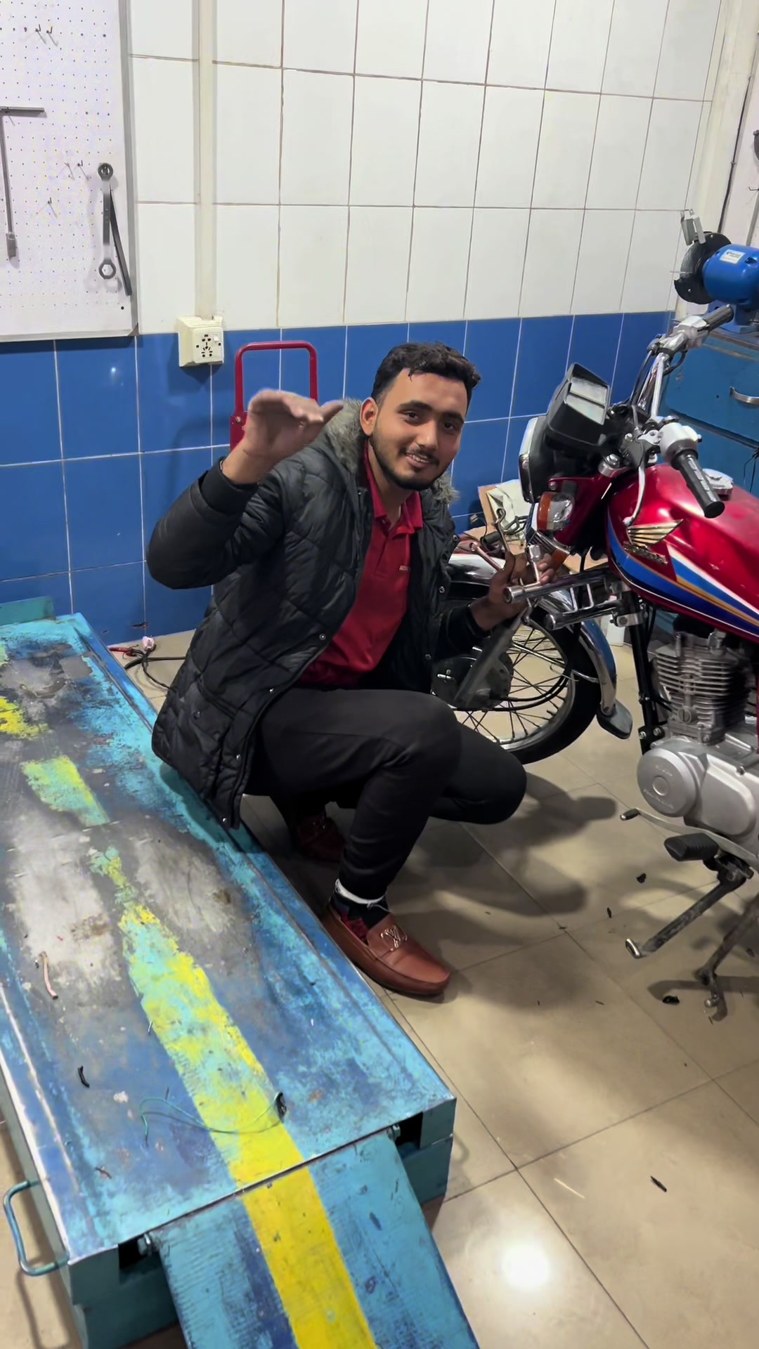 @Honda workshop