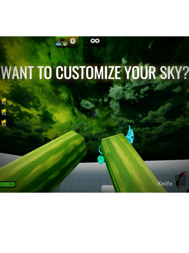 Custom Sky Rivals Fishstrap Want to customize the sky?๐ ๏ธ๐ #rivals | Watermelon (@melonvro)