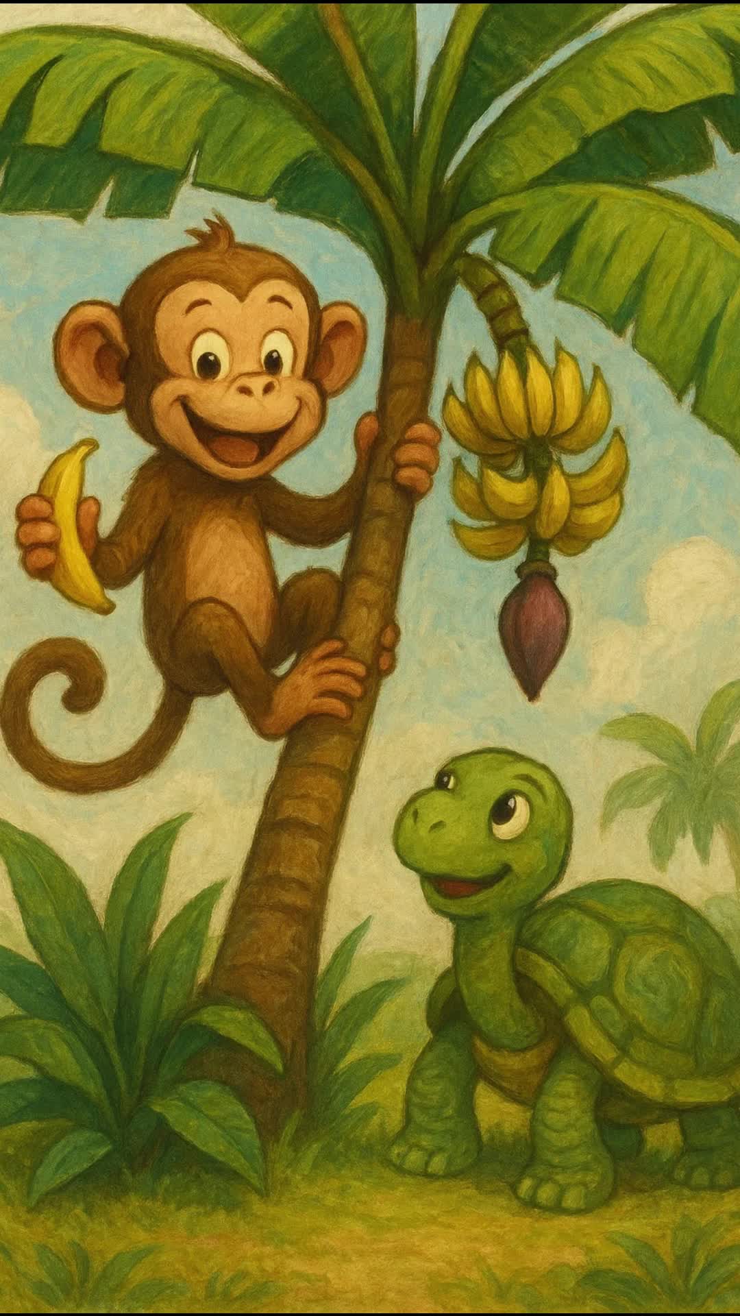 Turtle Monky The Monkey and the Turtle