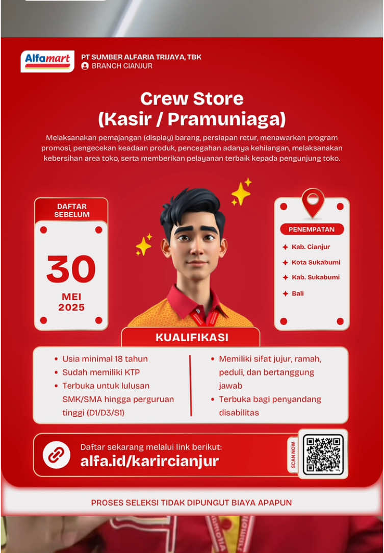 @KARIR ALFAMART BRANCH CIANJUR