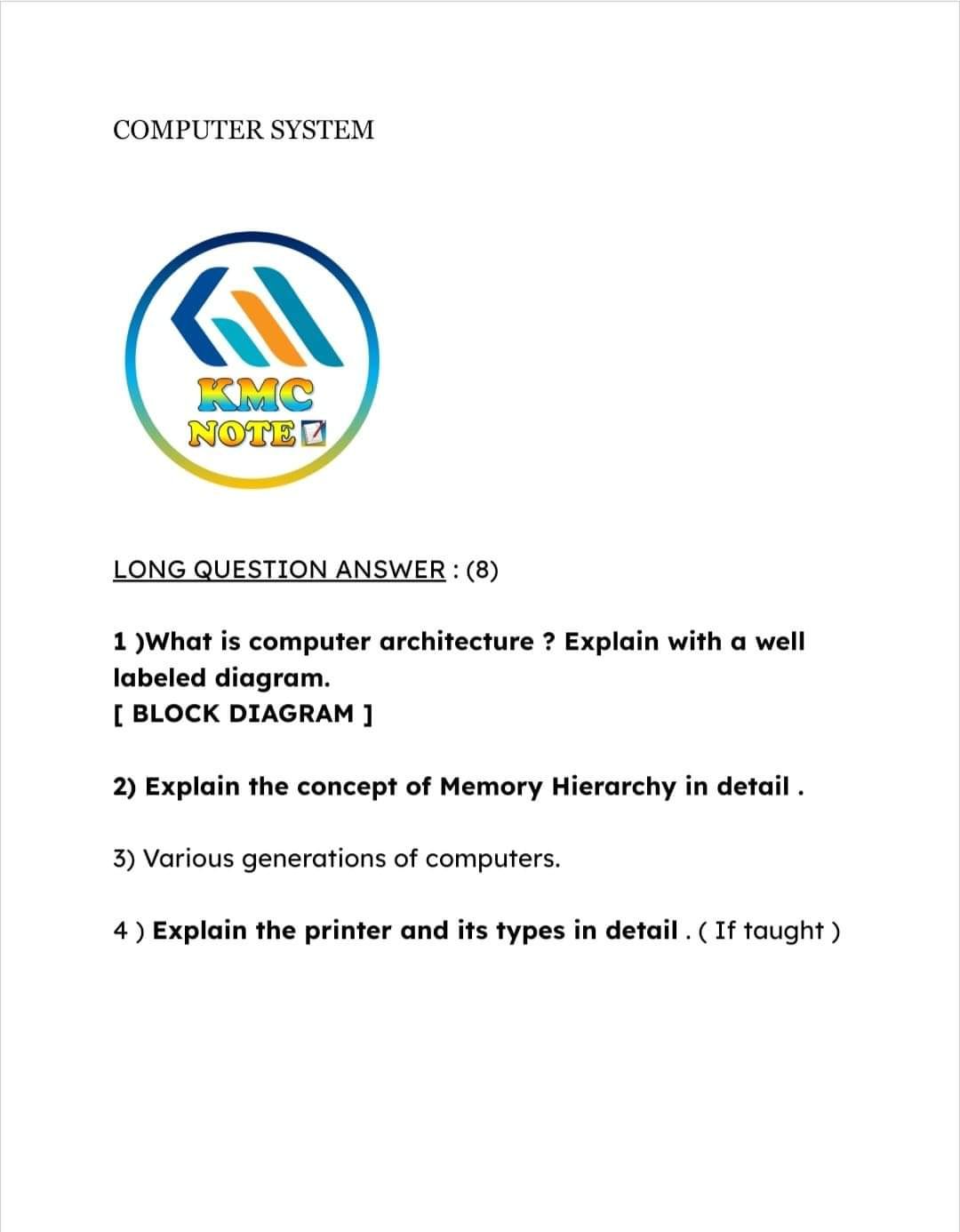 @KMC Note
