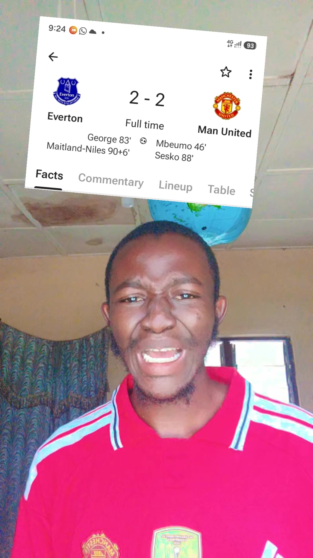 @Ibrahim Maestro Me United😎