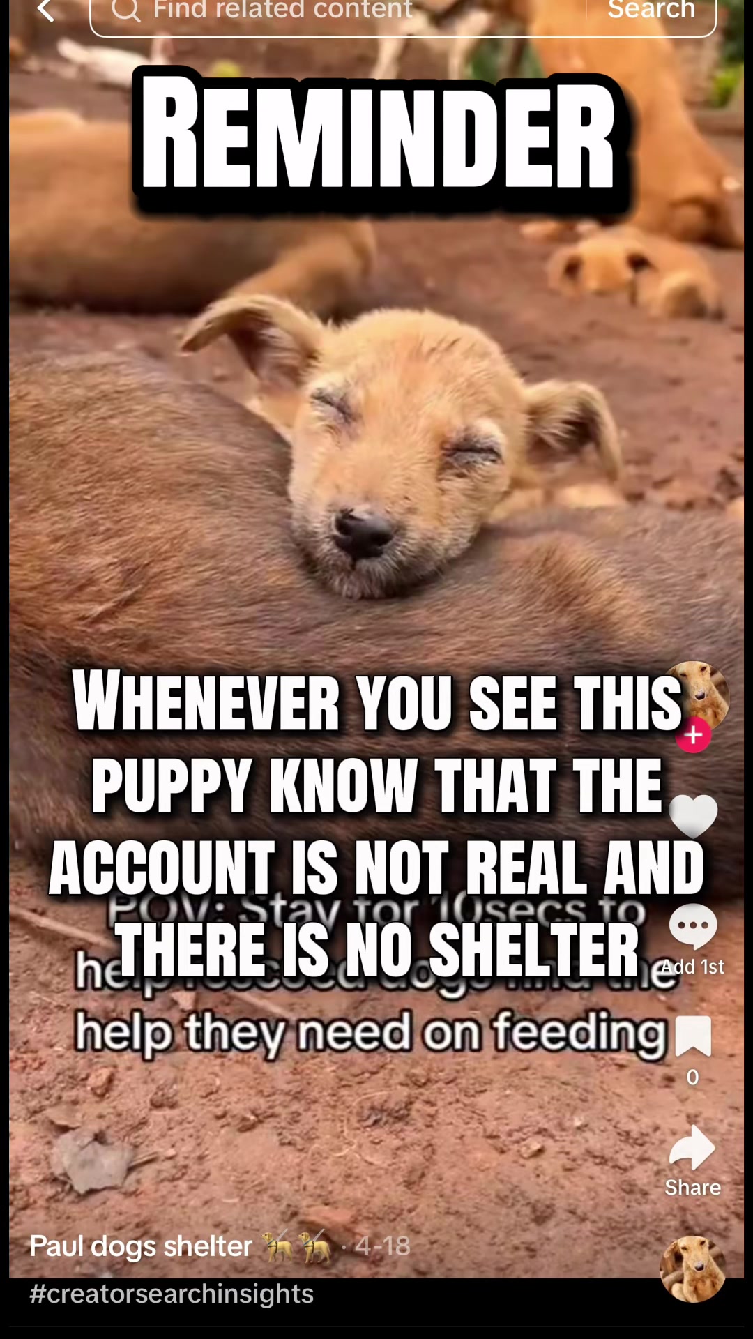 @SICK OF ANIMAL SCAM