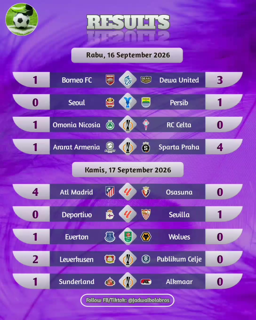 @Jadwal Bola Bros