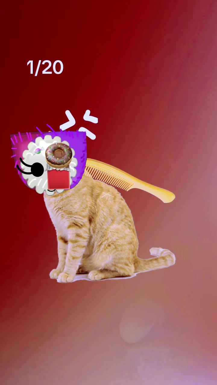 @emoji cat purple pink candy🩷
