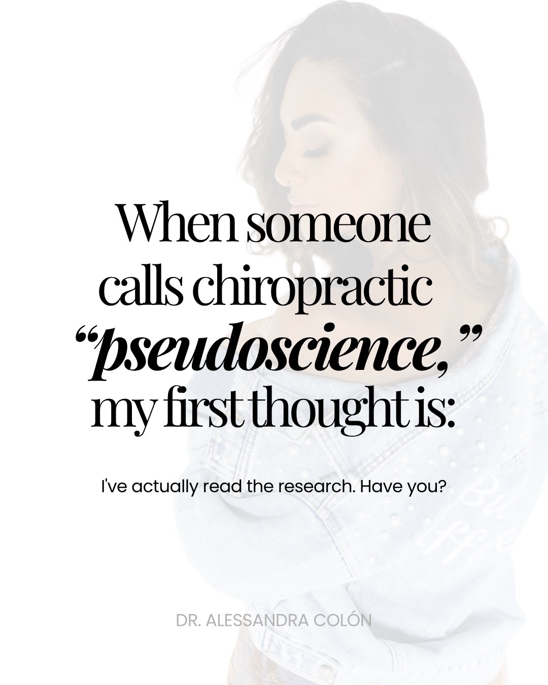 @Dr. Alessandra Colon