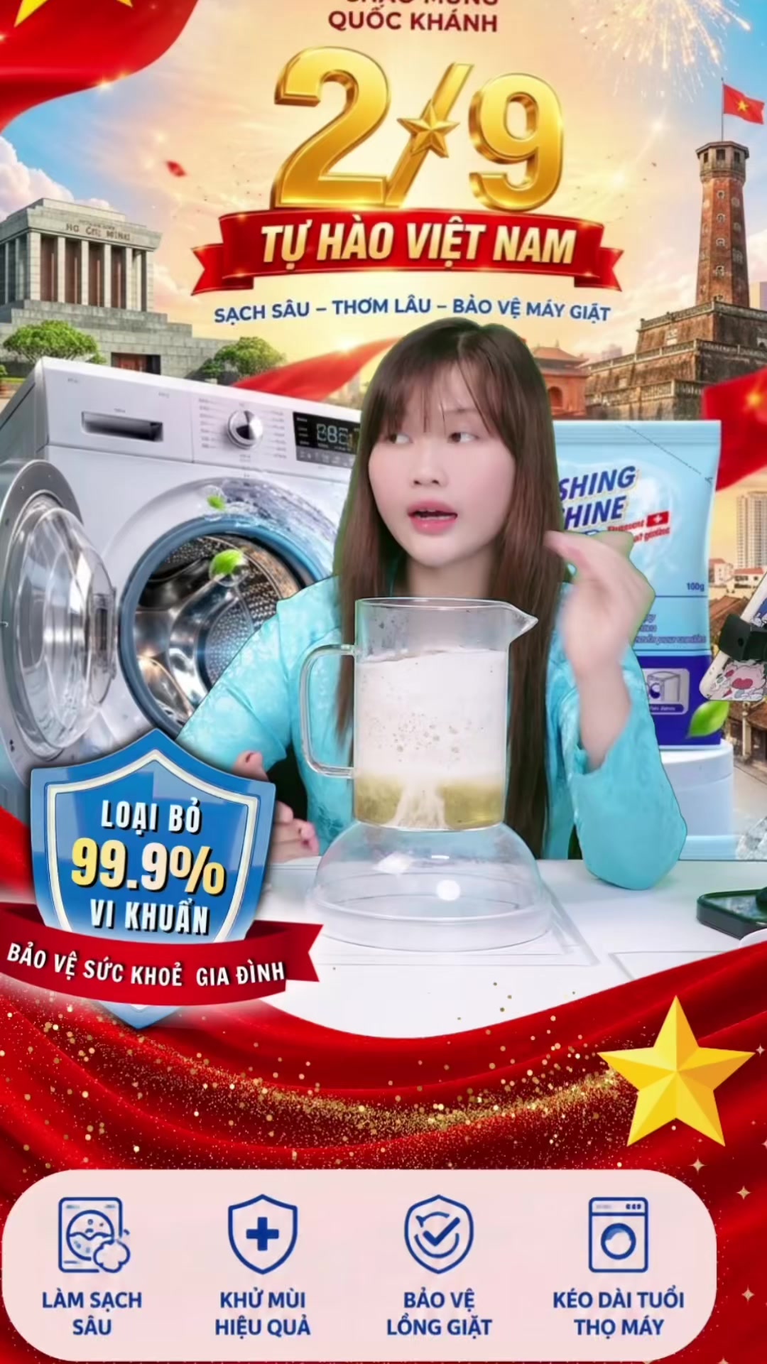 @Tẩy lồng m&aacute;y giặt