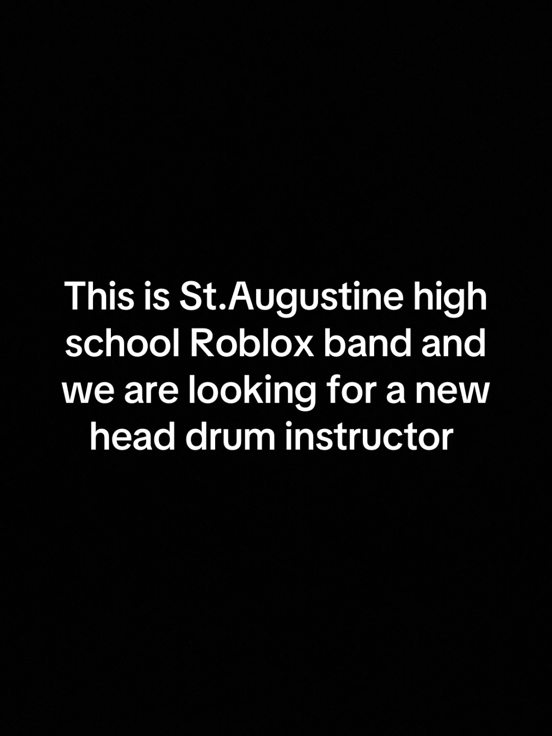 @ST AUGUSTINE RBLX BAND