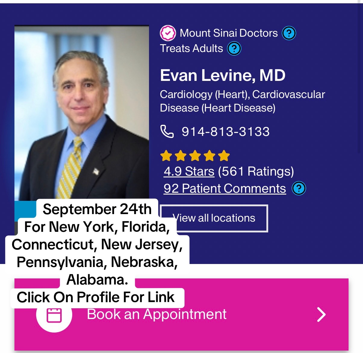 @Evan S. Levine, MD FACC
