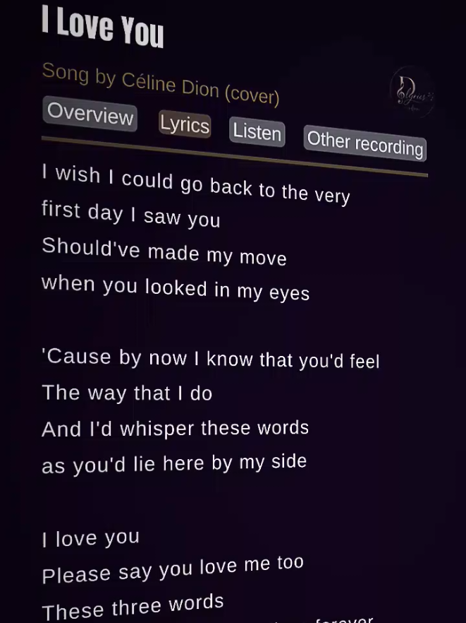 @D'lyrics