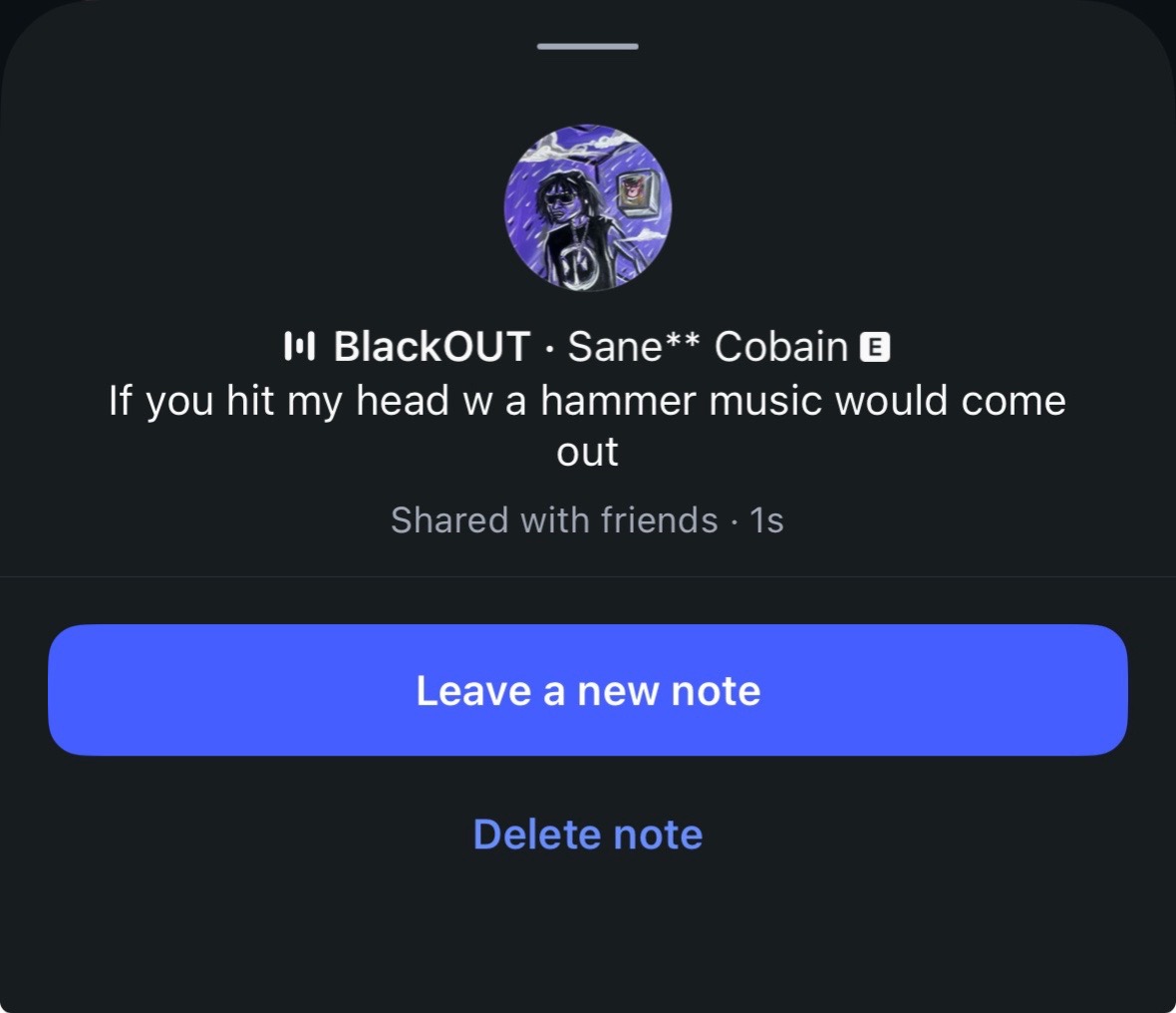 @Sane Cobain
