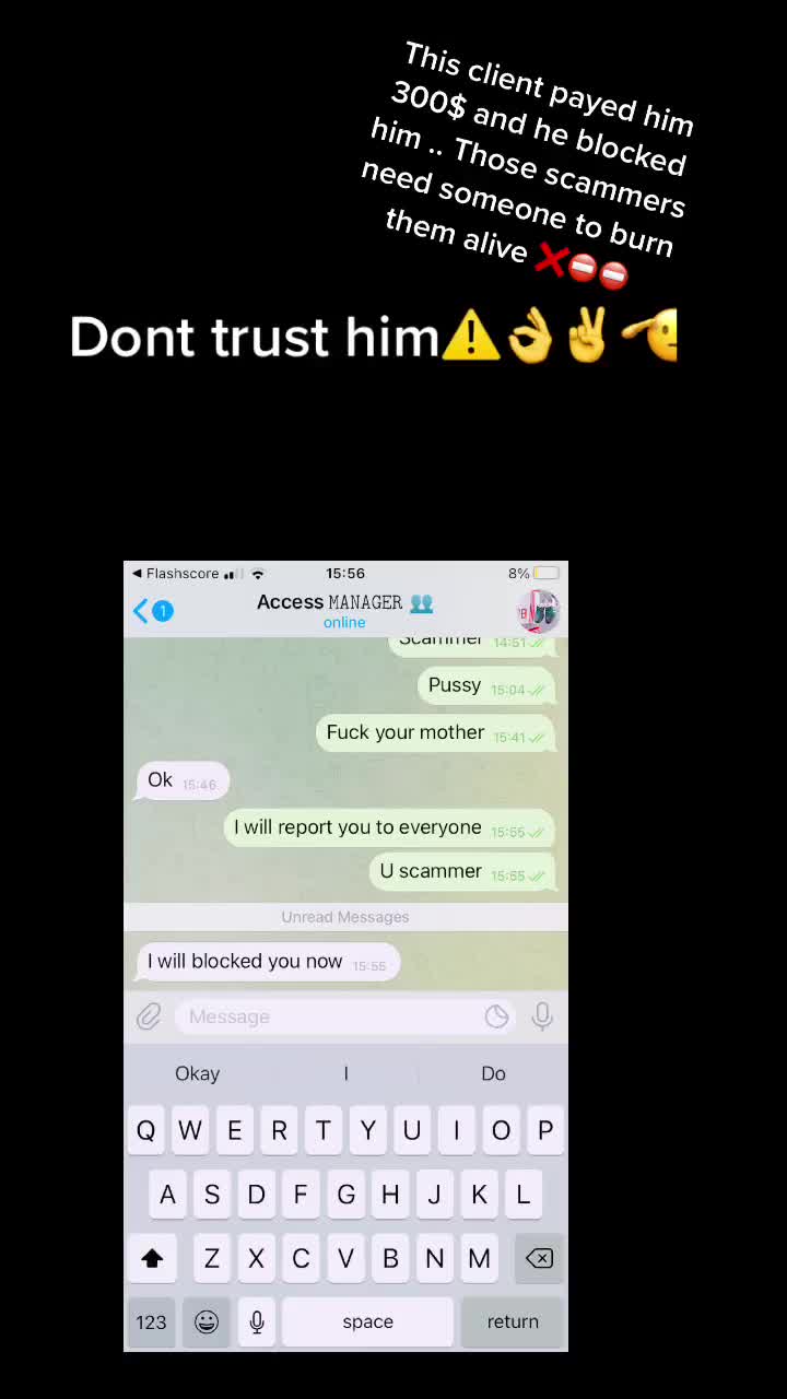 @Dont be pray of scammers