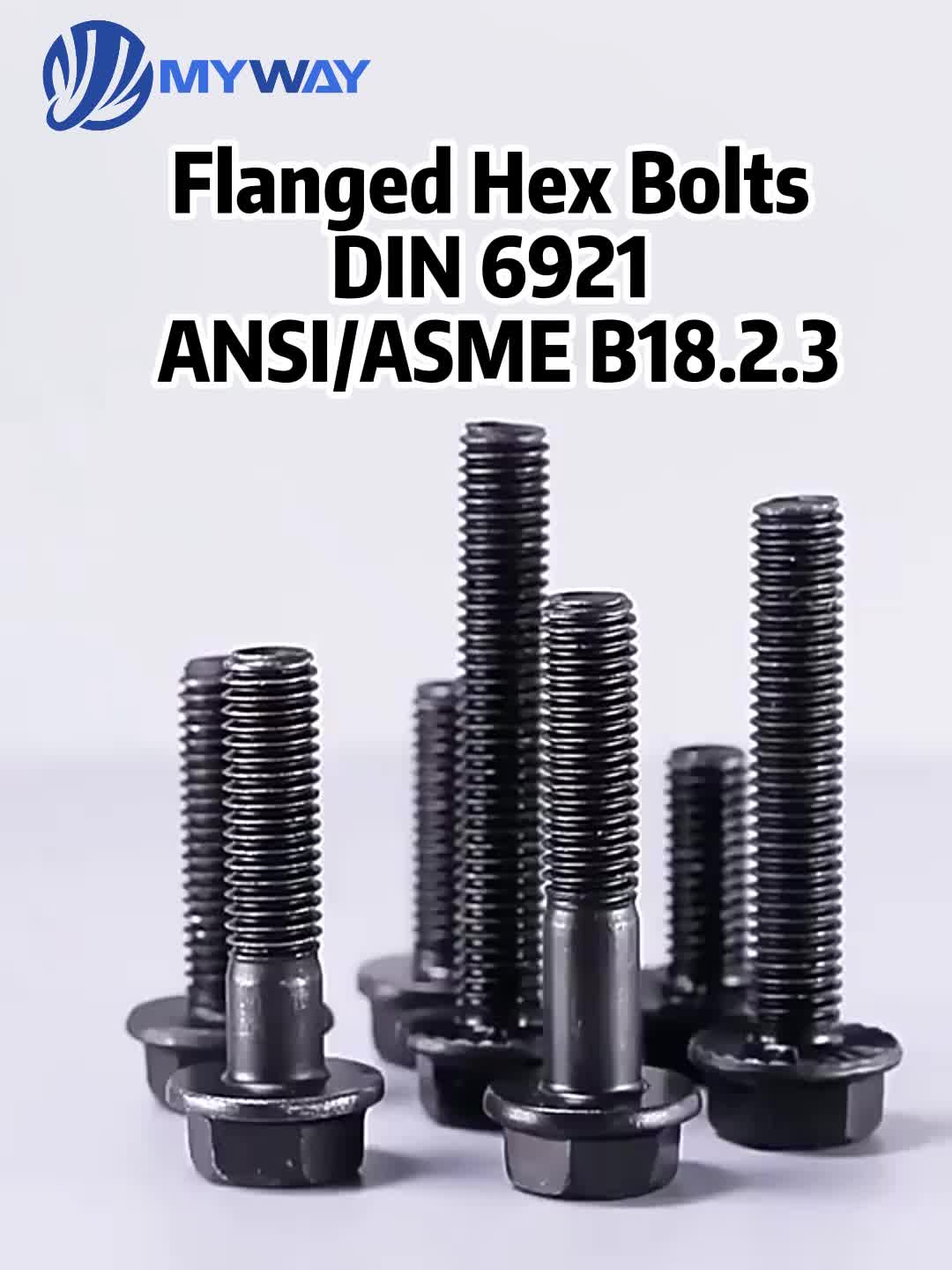 Flange Hex Bolt DIN 6921 ANSI/ASME | Myway Metal Fasteners (@myway ...