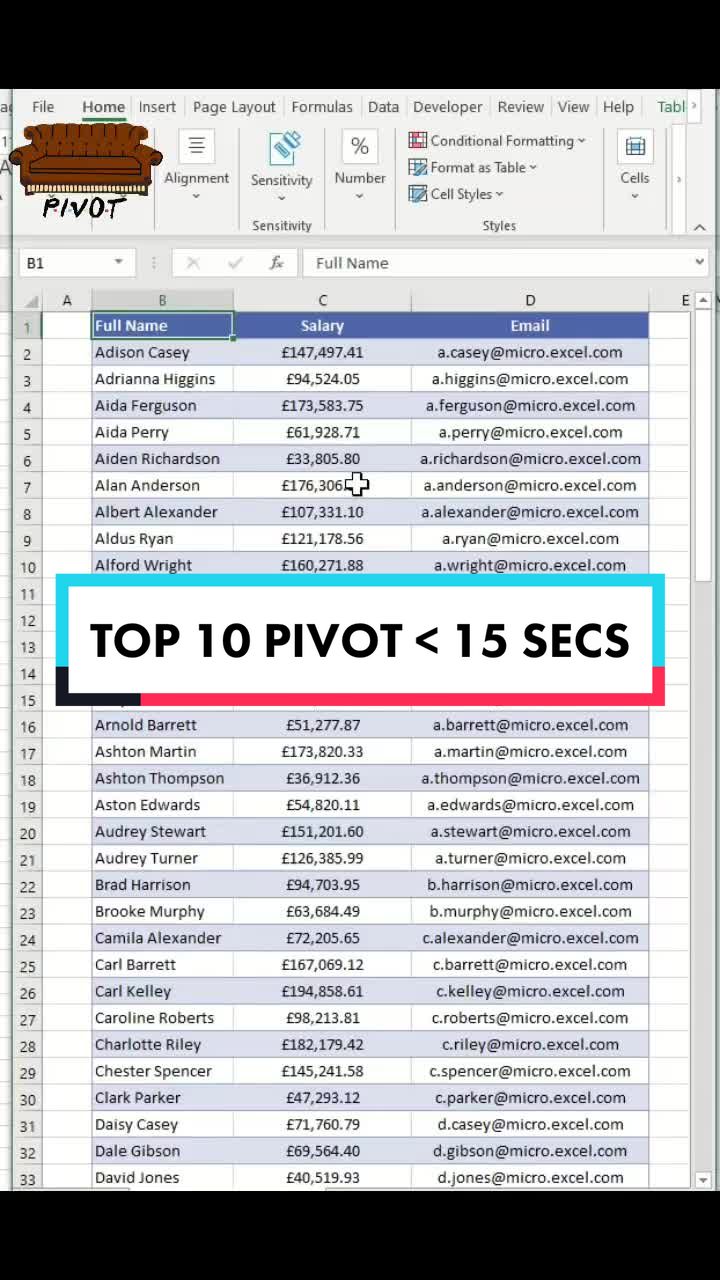 Excel Pivot Table - Top 10 | ExcelHacks (@micro.excel)