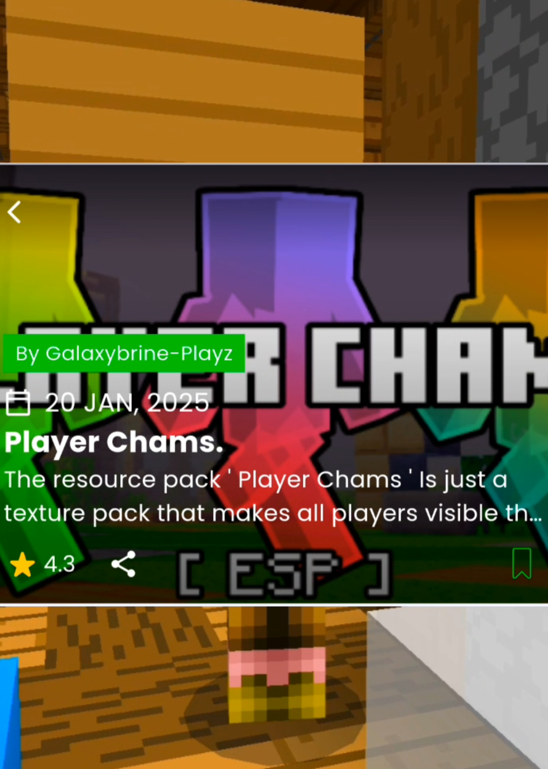 Player Chams es un paquete de texturas | Chuby (@chubyoficial)