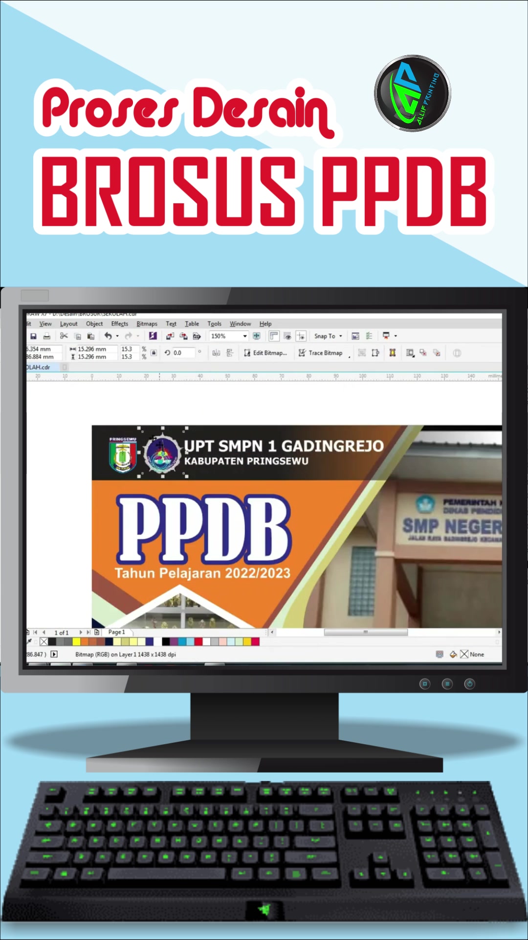 #proses #desain #ppdb #sekolah | Allif Printing (@allif_printing)