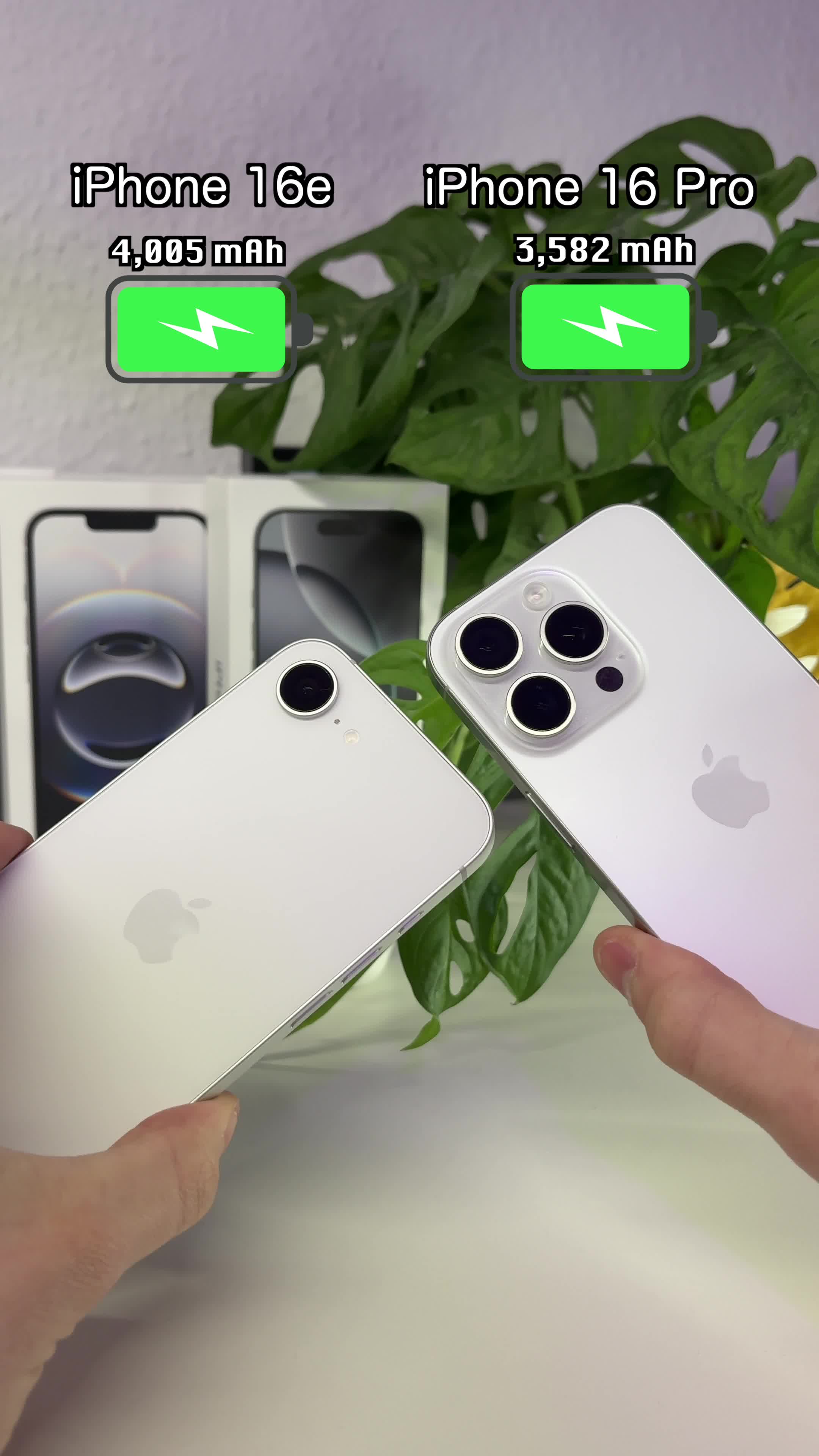 iPhone 16e VS iPhone 16 Pro - Battery | Mark (@itricksmark)
