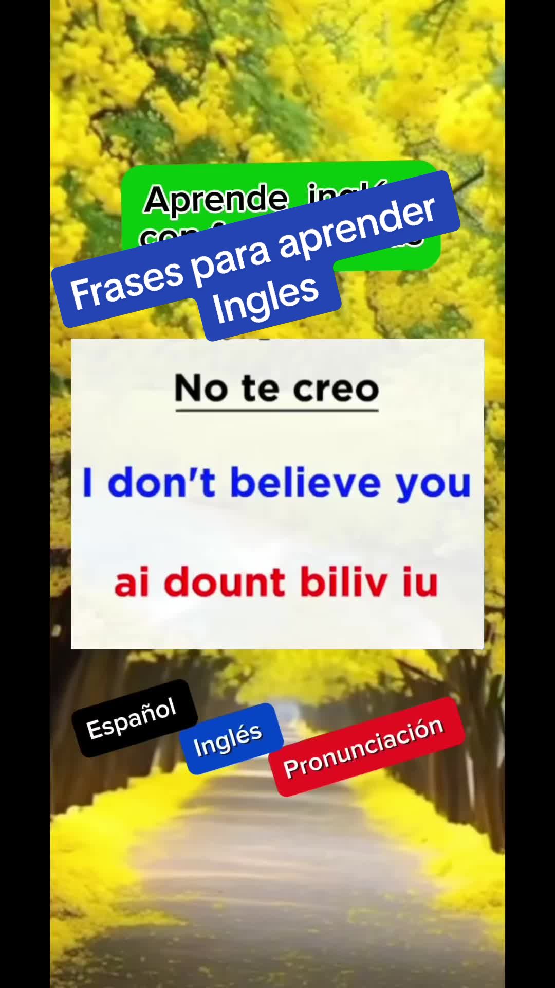 Aprende a decir “NO TE CREO” en Ingles | INGLÉS aprende repitiendo conm ...