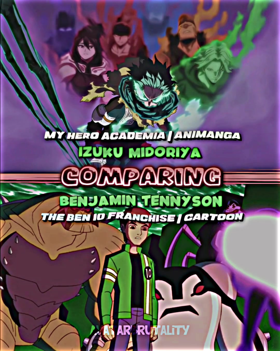 Comparing Deku vs Ben 10 #deku #vs | AvatarBrutality (@avatarbrutality)