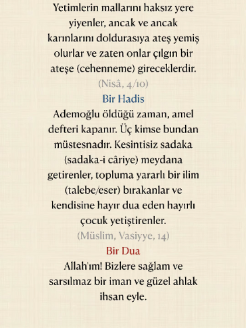 @Bir Ayet, Bir Hadis, Bir Dua