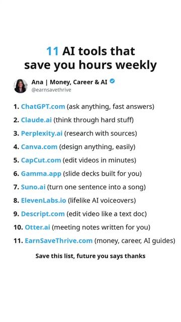 @Ana • Money, Career, AI