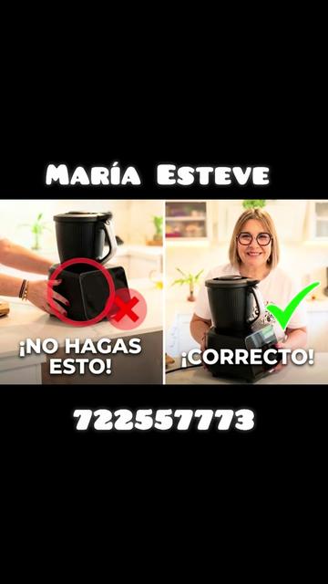 @María Esteve con Thermomix