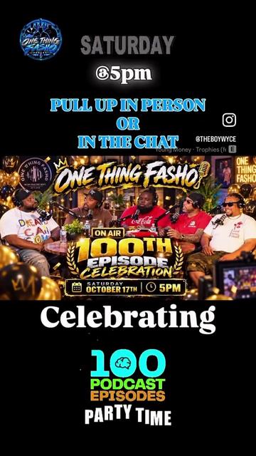 @One Thing Fasho Podcast