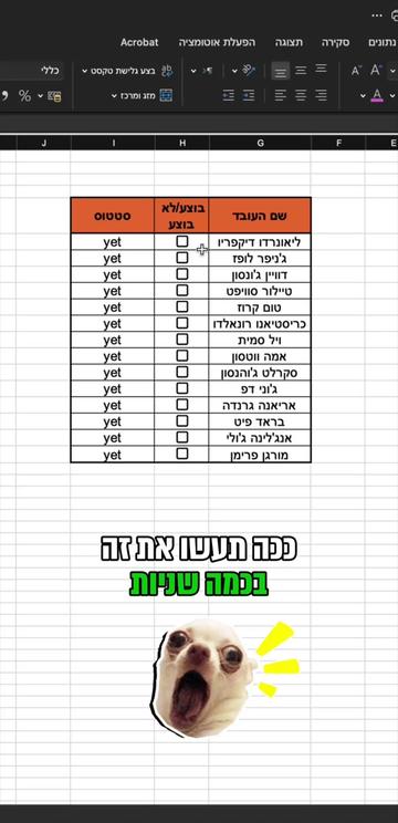 @סדנאות אקסל לארגונים