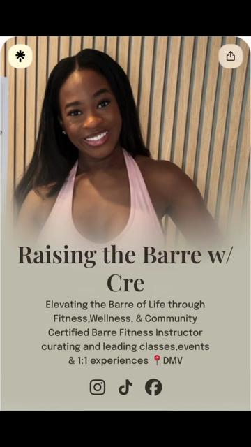 @Lucretia~DMV Barre Instructor