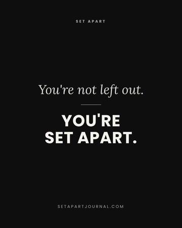 @SET APART JOURNAL
