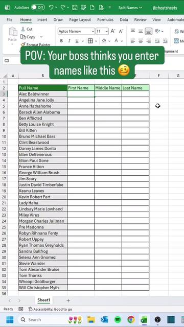 @CheatSheets | Excel & GSheets