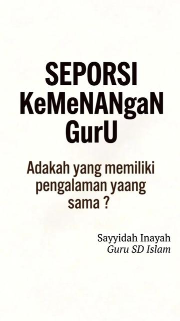 @Sayyidah Inayah ▪️Guru SD