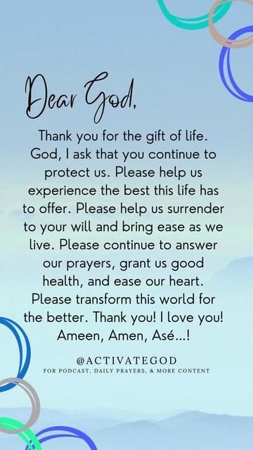 @Activate God