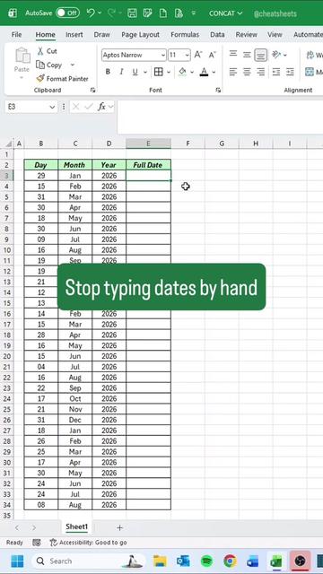 @CheatSheets | Excel & GSheets