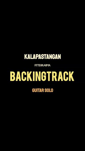 @Vidguitar Backingtrack