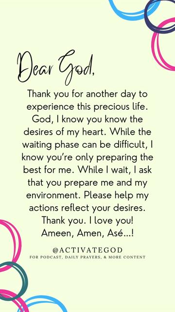 @Activate God